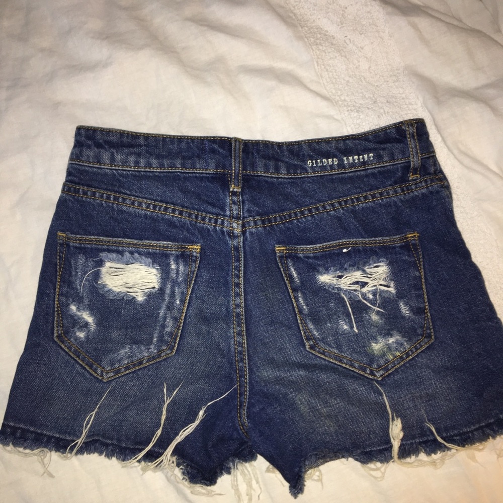 High waisted cut off shorts
